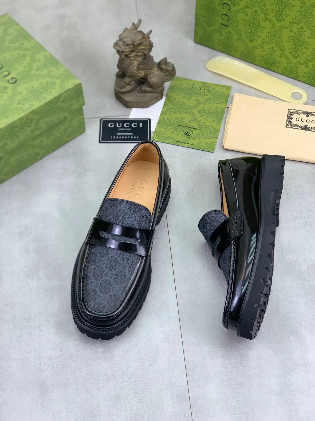 Men's shoes P580💰【New style】🆘Water dyed cowhide lining (GUCCI) Gucci business leather shoes, made of original imported Italian 🇮🇹 open-edge beaded calfskin, fully water-dyed cowhide lining, carefully handmade by professional shoemakers, the original version is specially designed for wear-resistant and lightweight foam outsole. Standard code: 38-45 5️⃣color🉑️select